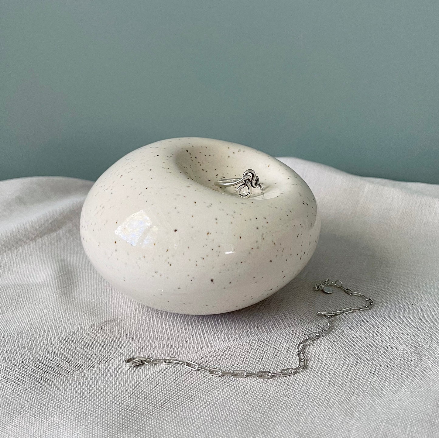 Cloud Bowl - White Speckle