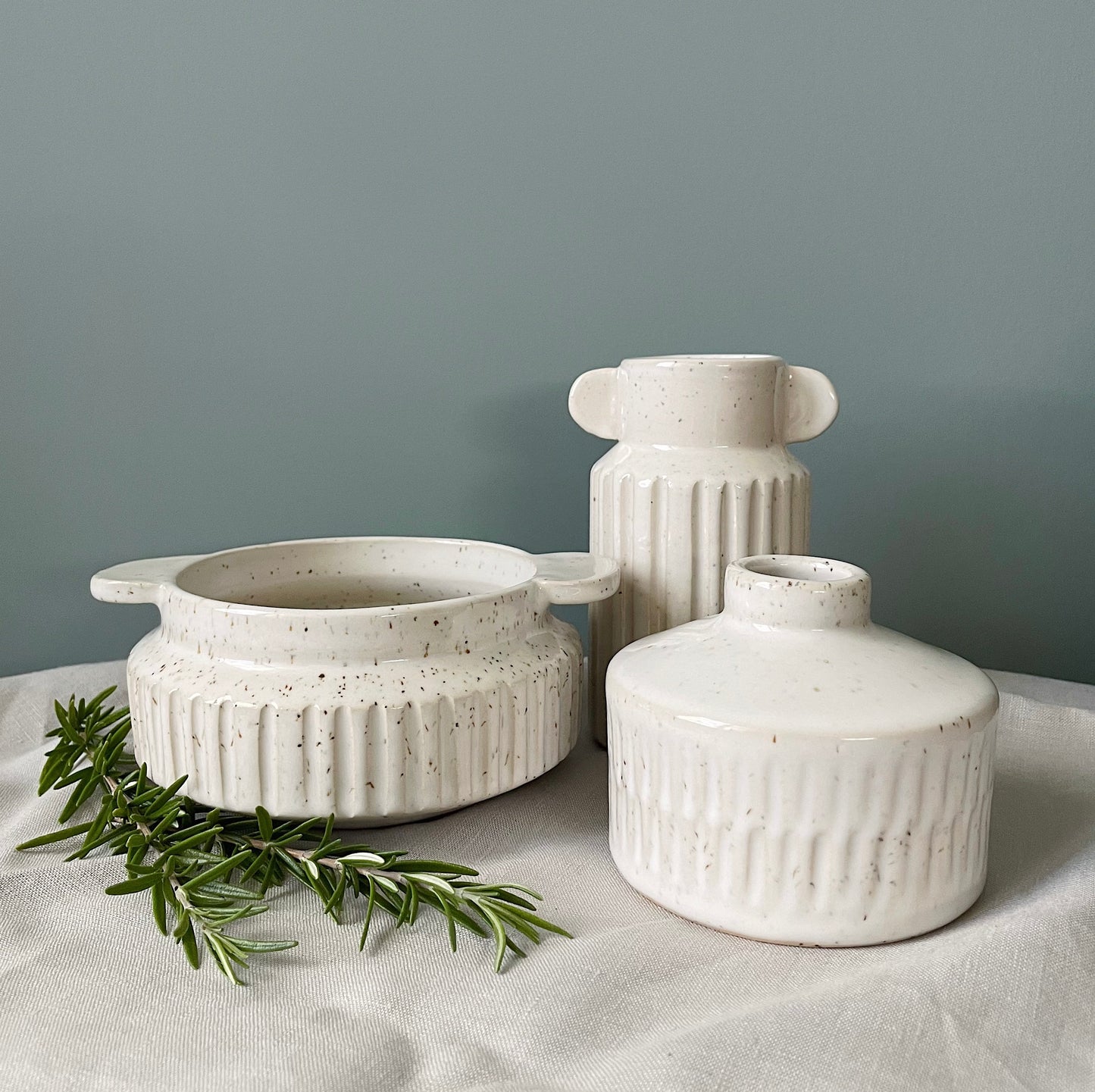 Double Row Bud Vase