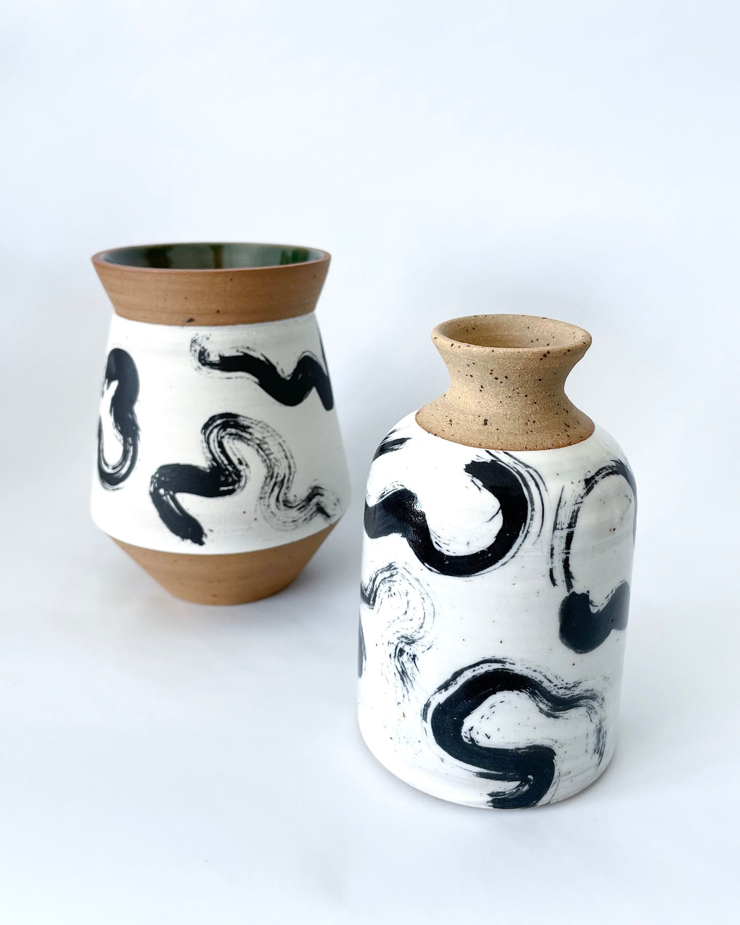 *New* Contrast Squiggle Vase #1