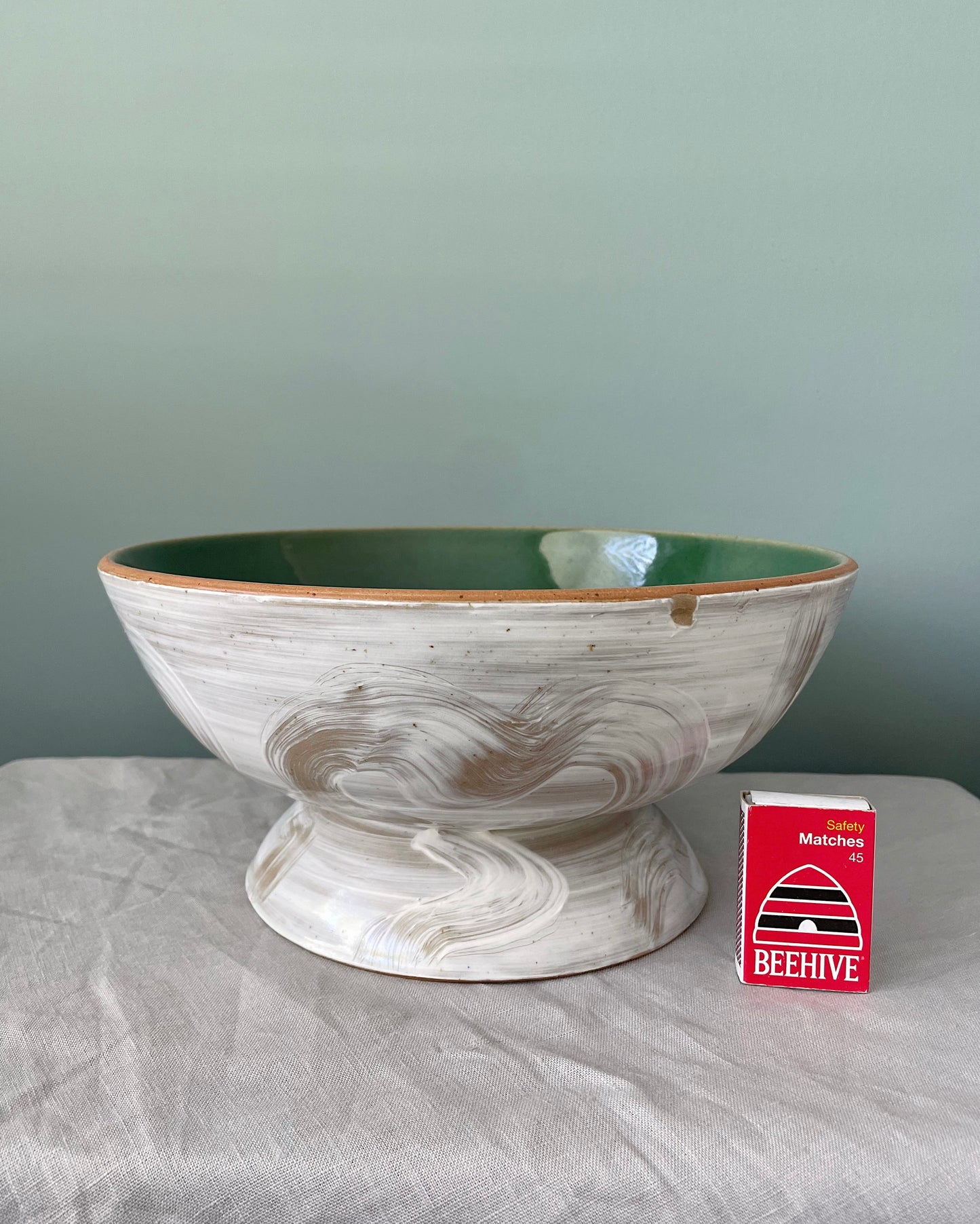 Soft Squiggle Pedestal Bowl