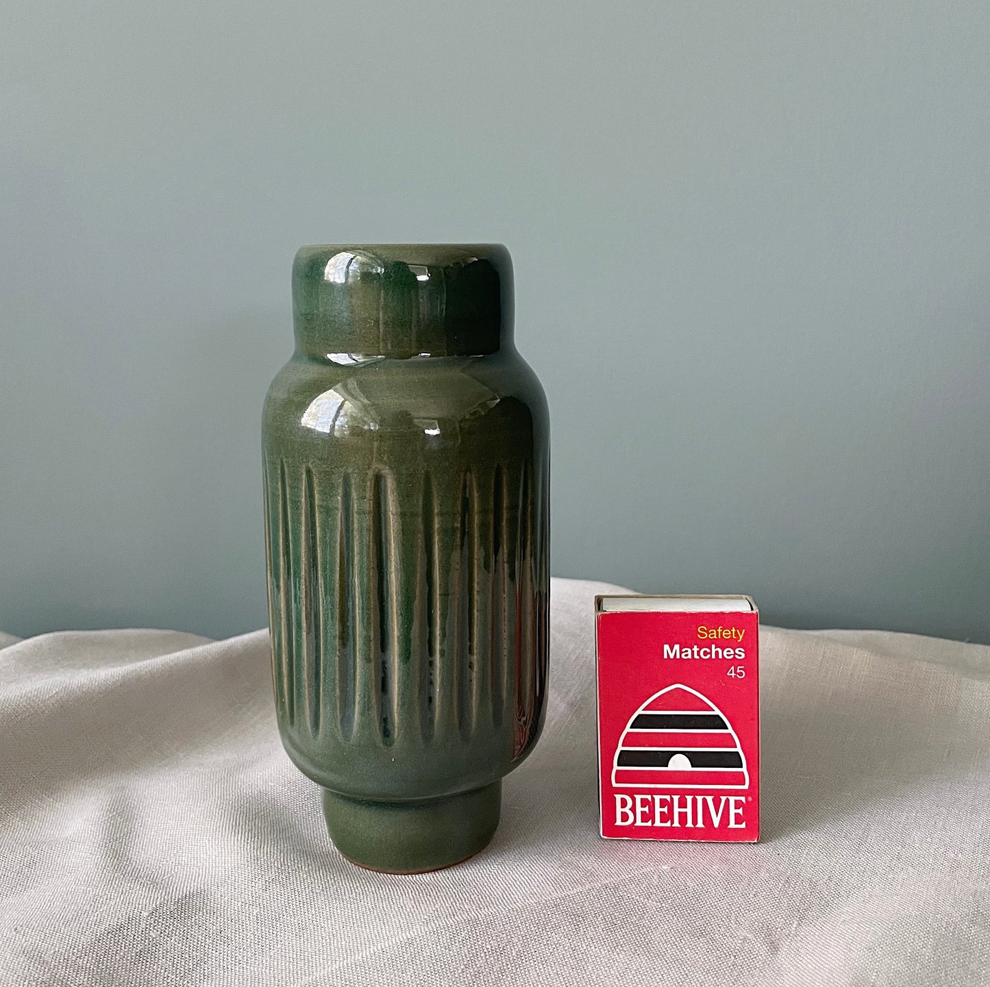 Elevated Column Bud Vase - Moss