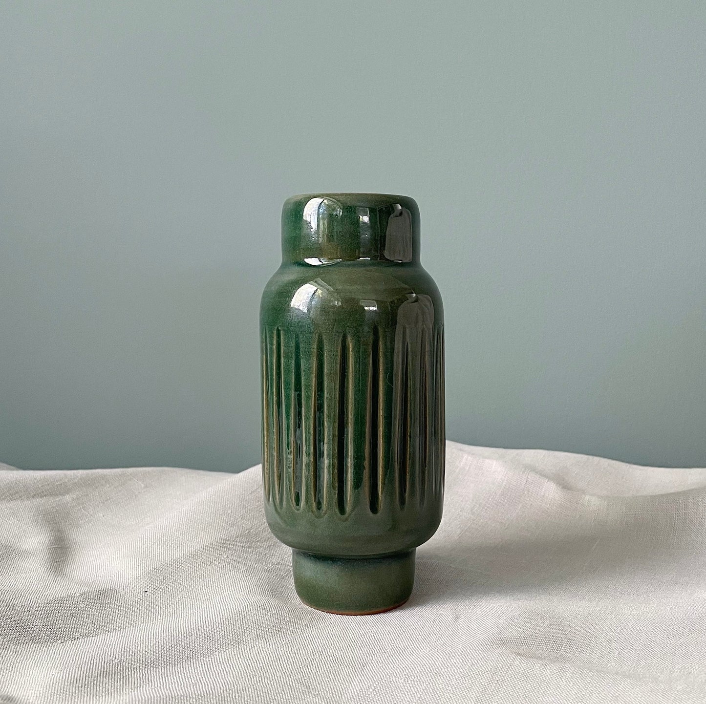 Elevated Column Bud Vase - Moss