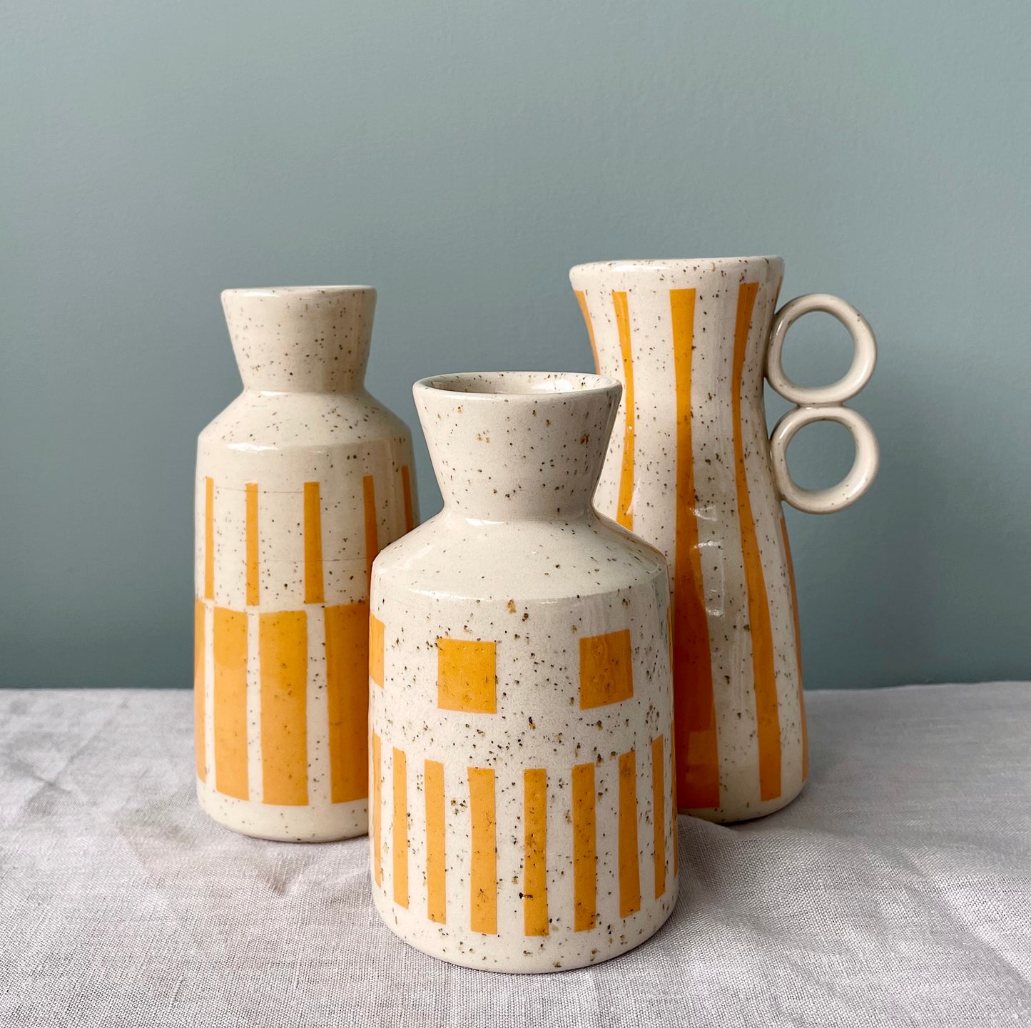 Angular Vase - Tangerine #2