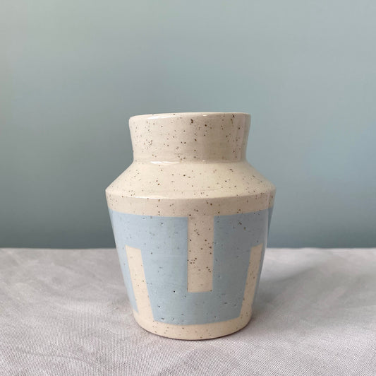 Meander Vase - Dusty Blue