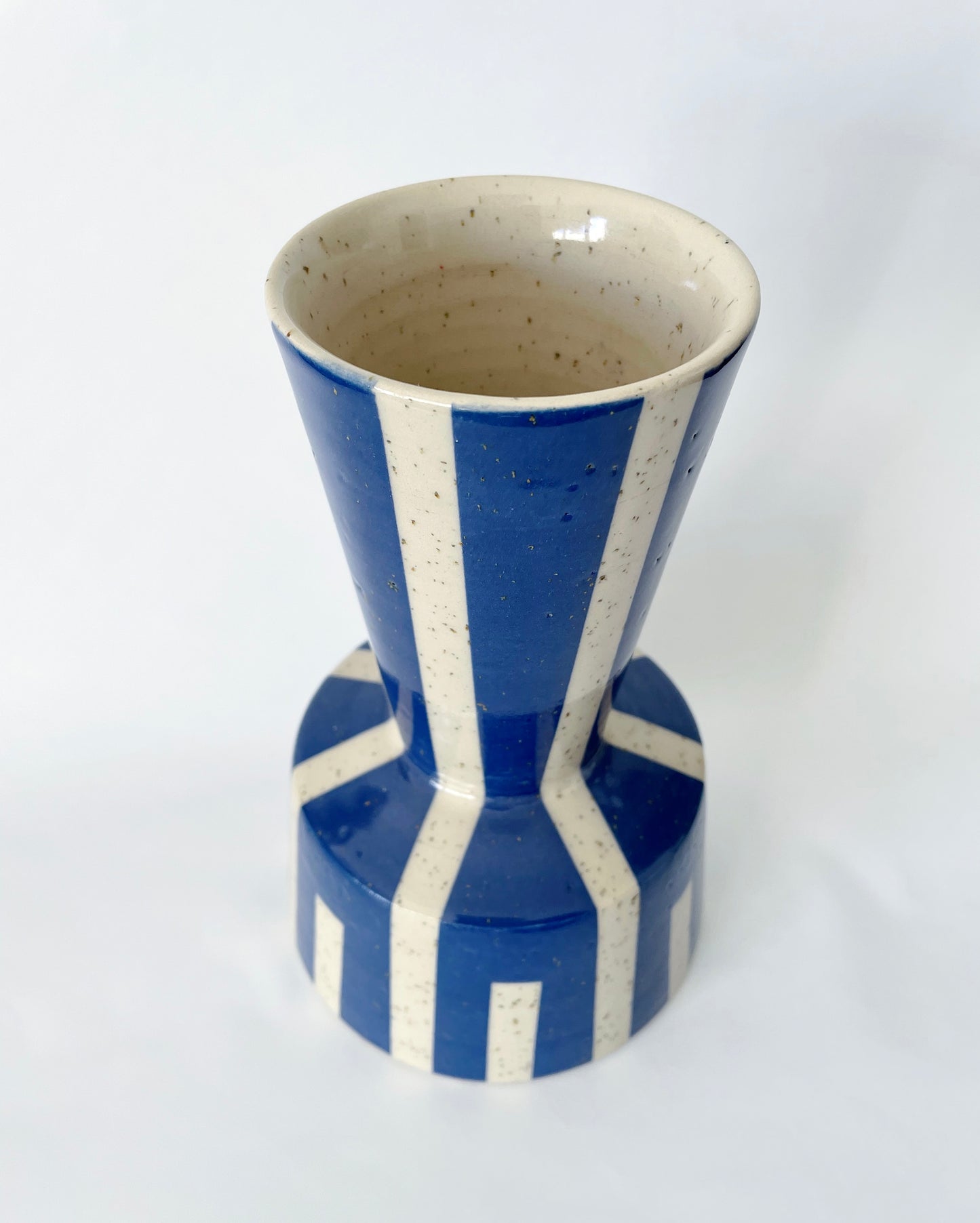 *New* Angular Vase - Royal Blue #1