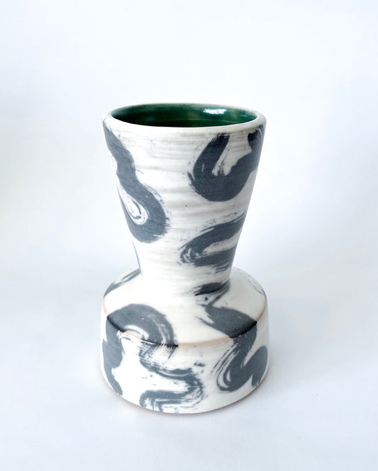 *New* Contrast Squiggle Vase #2